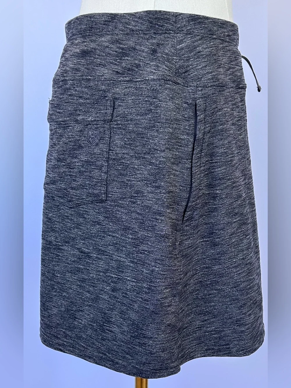 Kuhl Women’s Mova Skort Stretch Fabric Drawstring Heather‎ Gray Size Small